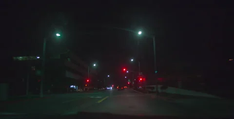 Car hyperlapse night highway 6k Stock Footage 61935098