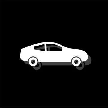 Car icon flat Stock Illustration