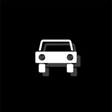 Car icon flat Illustrazione stock
