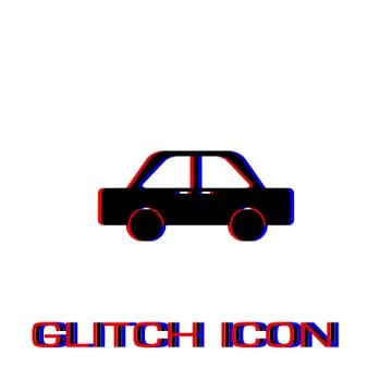 Car icon flat. Stock Illustration