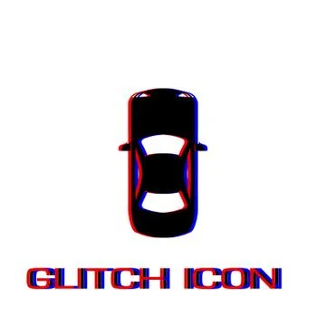 Car icon flat Stock Illustration