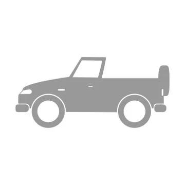 Car icon in flat trendy style Stock Illustration