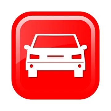 Car icon. Front view Stock Illustration