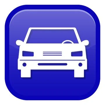 Car icon. Front view Stock Illustration