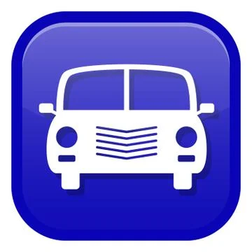 Car icon. Front view Stock Illustration