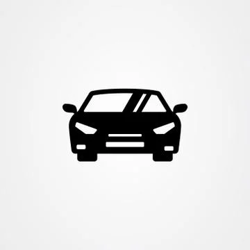 Car icon front view vector illustration. Stock Illustration