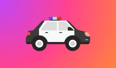 Car icon on gradient abstract background Stockillustratie