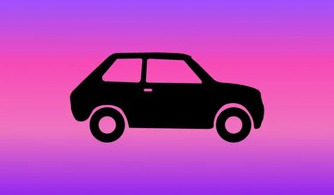 Car icon on gradient abstract background Stockillustratie