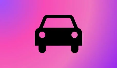 Car icon on gradient abstract background Stockillustratie