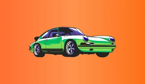 Car icon on gradient abstract background Stockillustratie