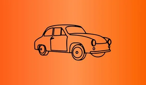 Car icon on gradient abstract background Stockillustratie