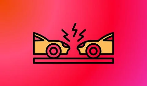 Car icon on gradient abstract background Stockillustratie