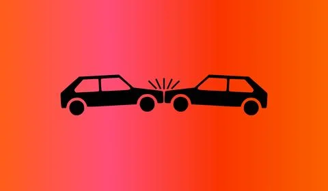 Car icon on gradient abstract background Stockillustratie