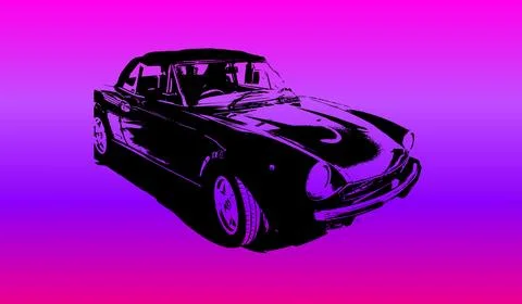 Car icon on gradient abstract background Ilustração Stock