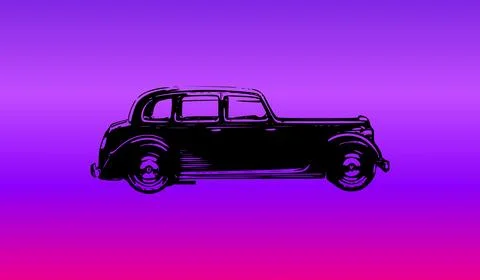 Car icon on gradient abstract background Ilustração Stock