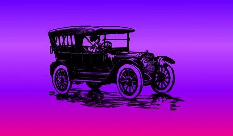Car icon on gradient abstract background Stockillustratie