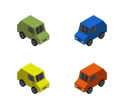 Car icon illustrated in vector on white background Stock Illustration