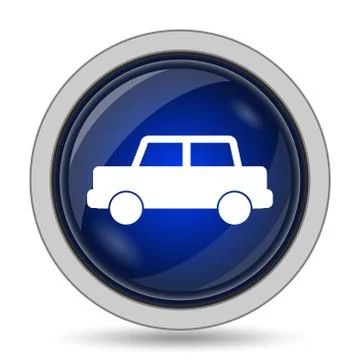 Car icon. Internet button on white background.. Stock Illustration