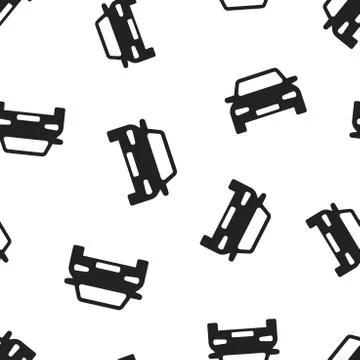Car icon seamless pattern background. Business concept vector illustration. A Stock Illustration