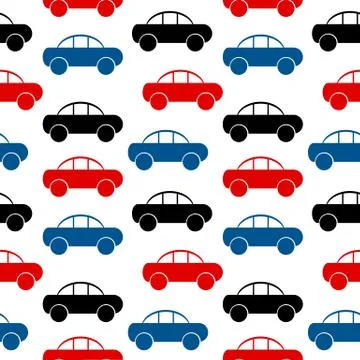 Car icon seamless pattern Stock Illustration