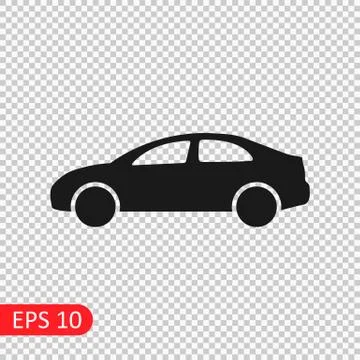 Car icon in simple style. Vector illustration EPS 10 Stock Illustration