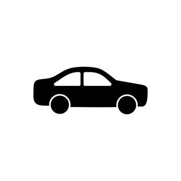Car icon vector. car sign and symbol. small sedan Illustrazione stock