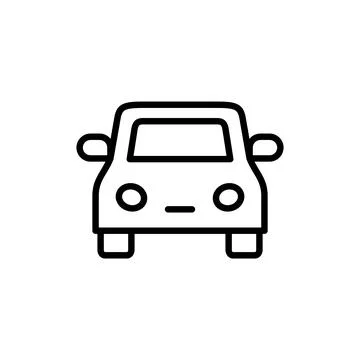 Car icon vector. car sign and symbol. small sedan Illustrazione stock
