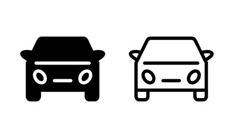 Car icon vector. Car sign. sedan Stock Illustration