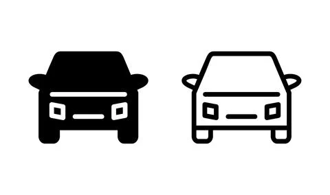 Car icon vector. Car sign. sedan Stock Illustration