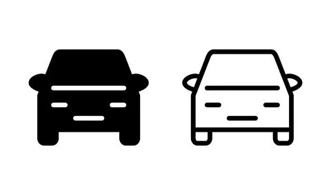 Car icon vector. Car sign. sedan Stock Illustration