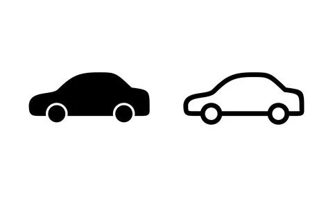 Car icon vector. Car sign. sedan Stock Illustration