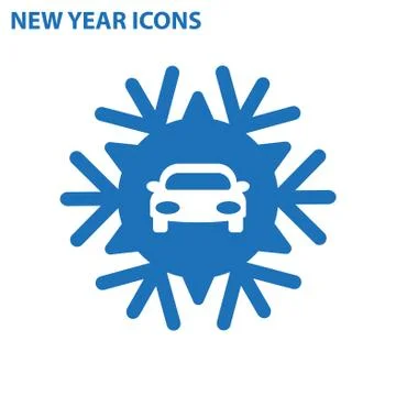 Car Icon Vector flat design style Stock Illustration