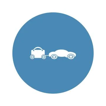 Car Icon Vector flat design style Stock Illustration