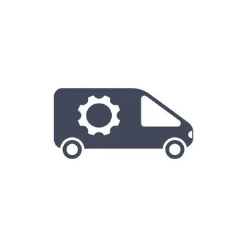 Car Icon Vector flat design style Stock Illustration