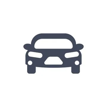 Car Icon Vector flat design style Stock Illustration