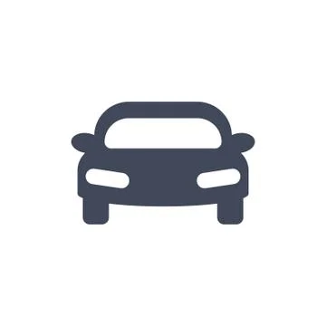 Car Icon Vector flat design style Stock Illustration