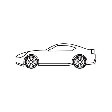 Car icon vector Stock Illustration