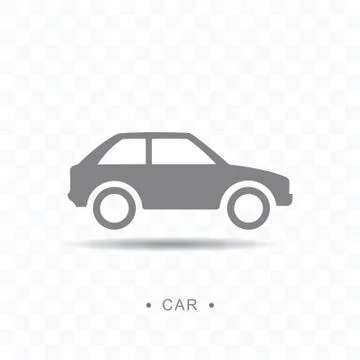 Car icon vector illustration on transparent background. Stock Illustration