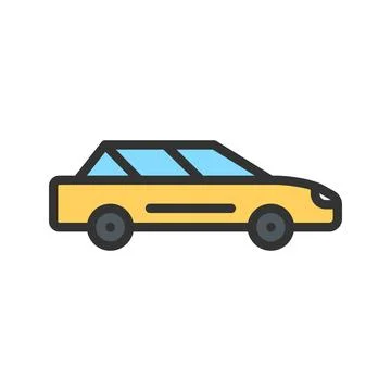 Car icon vector image. Stock Illustration