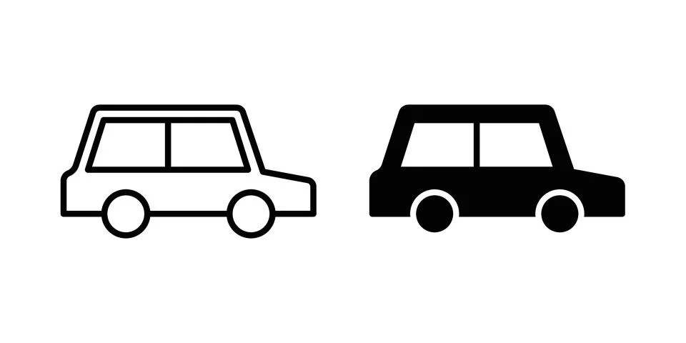 Car icon vector symbol graphics Stock Illustration