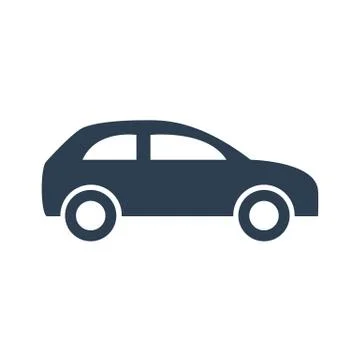 Car icon on white background. Stock Illustration