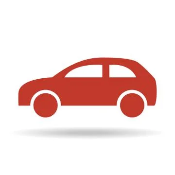 Car icon on white background. Stock Illustration