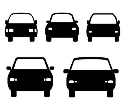 Car icon on white background Stock Illustration