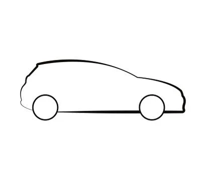 Car icon on white background Stock Illustration