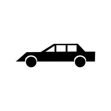 Car icon on white. Stock Illustration