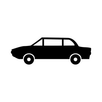 Car icon on white. Stock Illustration