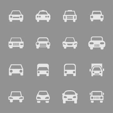 Car icons Stock Illustration