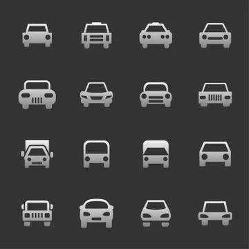 Car icons Stock Illustration