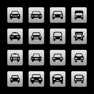Car icons Stock Illustration