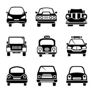 Car icons Stock Illustration